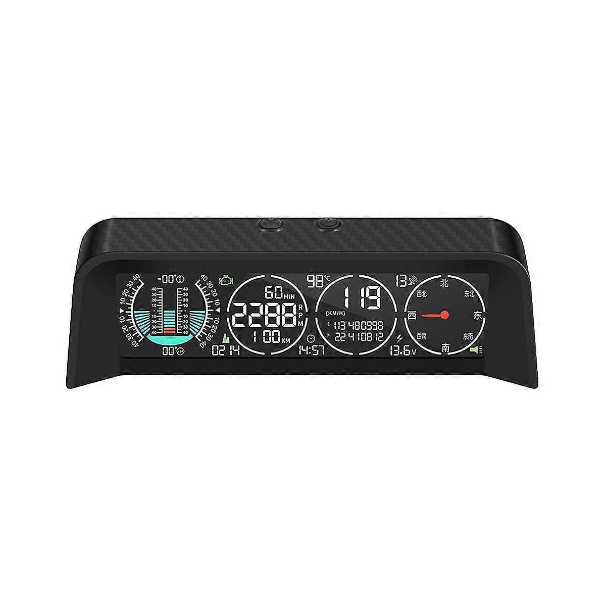 Auto Intelligente Head-up-Anzeige GPS Obd Gradient Meter Auto Digital Tachometer Intelligent Tilt Met