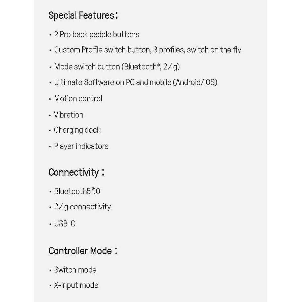 Ultieme Bluetooth-gameconsole draadloze gamingcontroller met oplaaddock voor ns switch pc 11 (a)