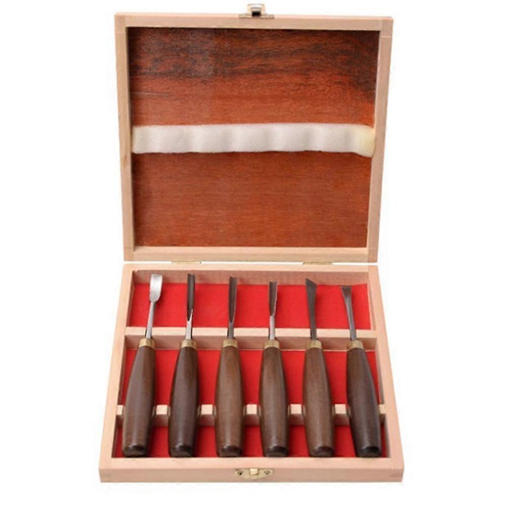 Strumenti per intagliare il legno Set di 6 pezzi Scalpelli per legno Set di scalpelli per strumenti per intaglio di qualità compatibile con hobbisti e
