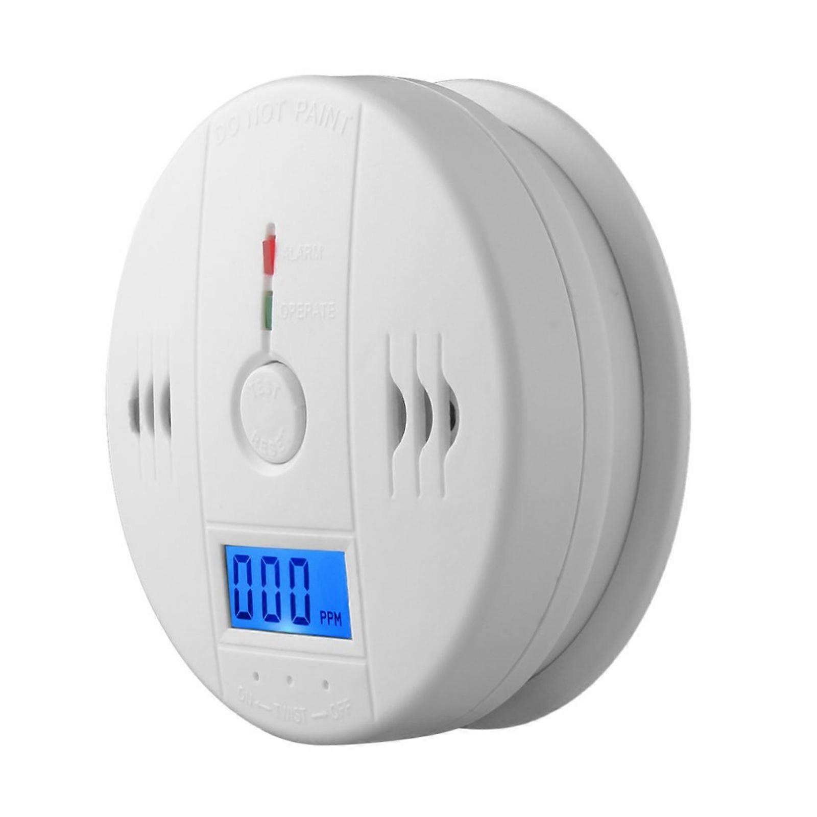 Hotsale 1pc Carbon Monoxide Detection Smoke detector, LCD Display honeycomb  80dB Alarm Decibel
