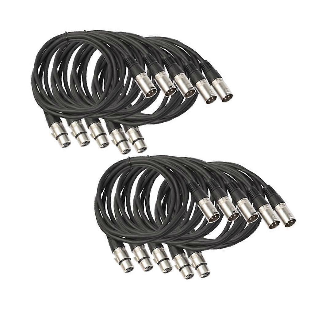 10 ピン 3 ピン オス - メス ケーブル、XLR マイク オーディオ ケーブル コード -