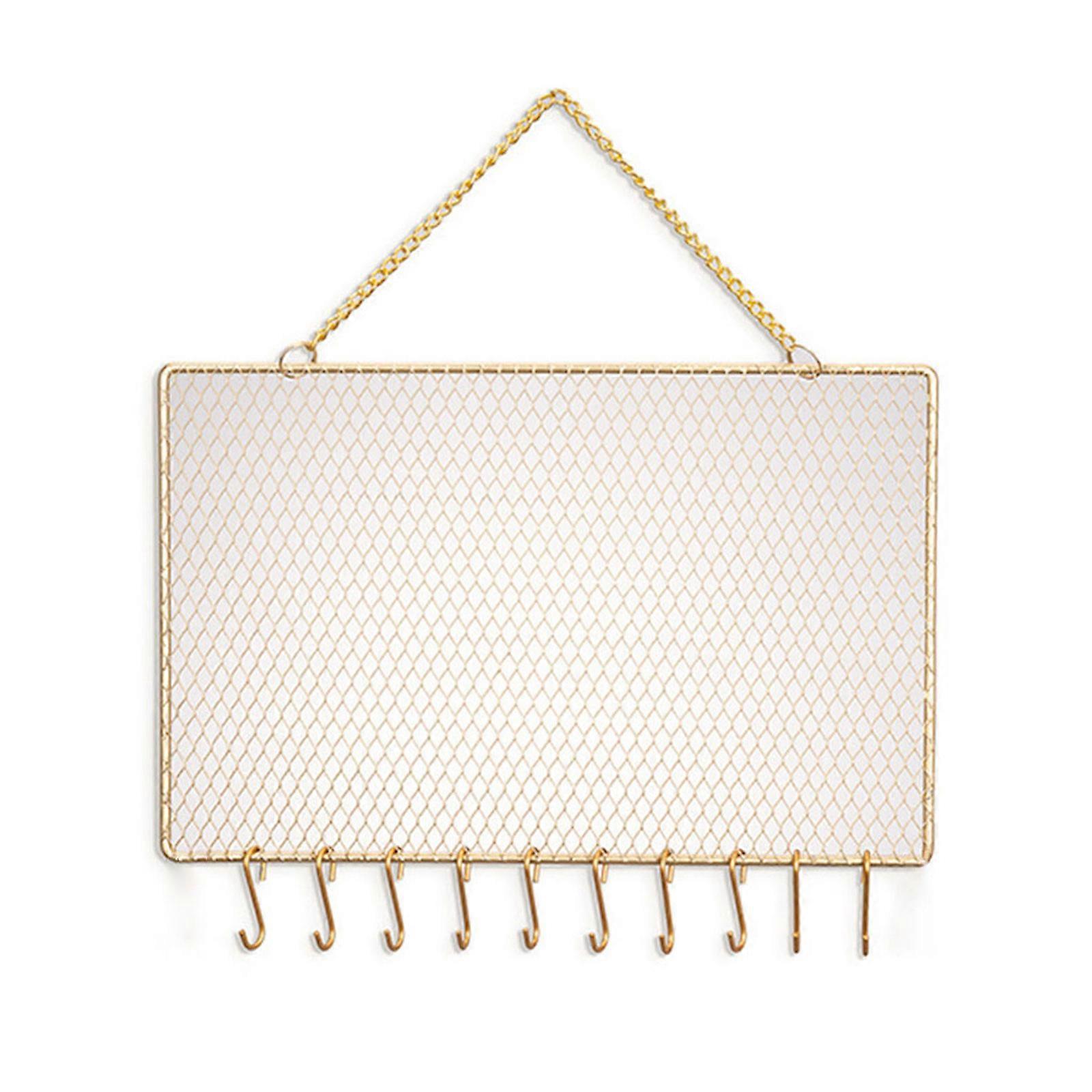 Durable Wall Mounted Jewelry Organizer Decorative Rectangle Hanging Earring Stud