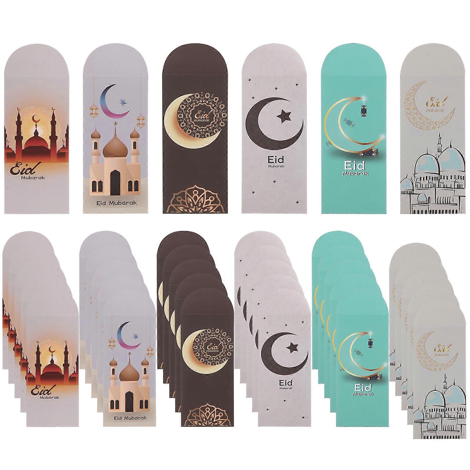 36pcs Ramadan Cards Envelopes Eid Money Envelopes Gift Note Card Envelopes