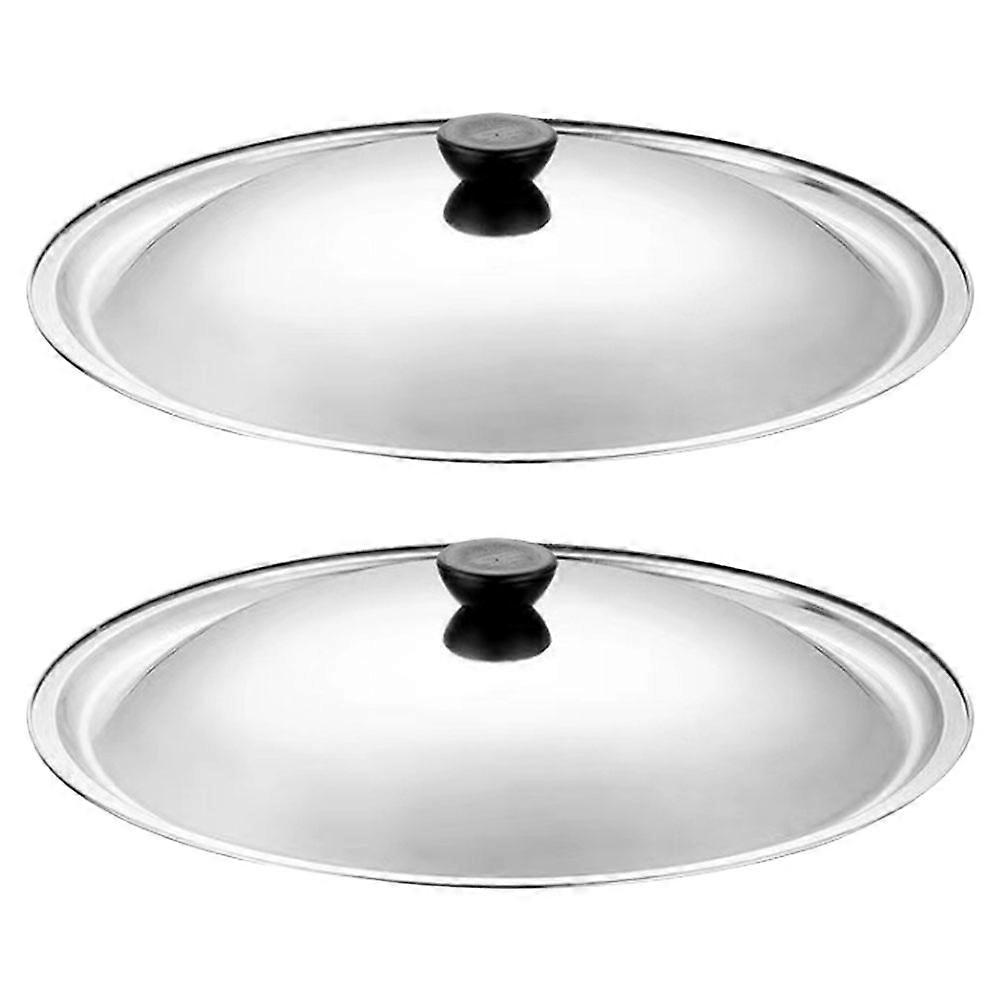 2pcs Cooking Pot Lid Pot Cover Round Cooking Pot Lid Cookware Replacement Cover
