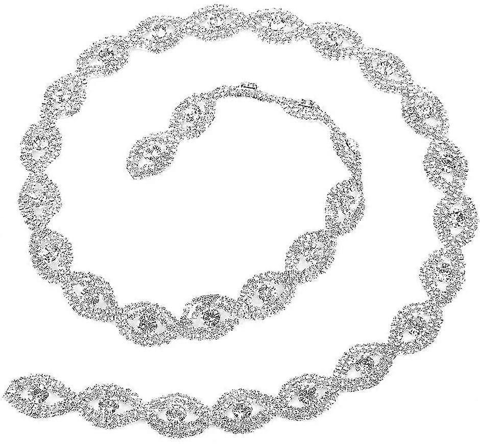 Rhinestone Chain 1yard Diy Decor 1.5cm Width Belt Sewing Accessories