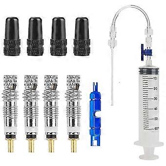 Bicycle Tubeless Sealant Injector Injector and Presta Valve Core Removal Tool for Stans Sealant&Other Sealants