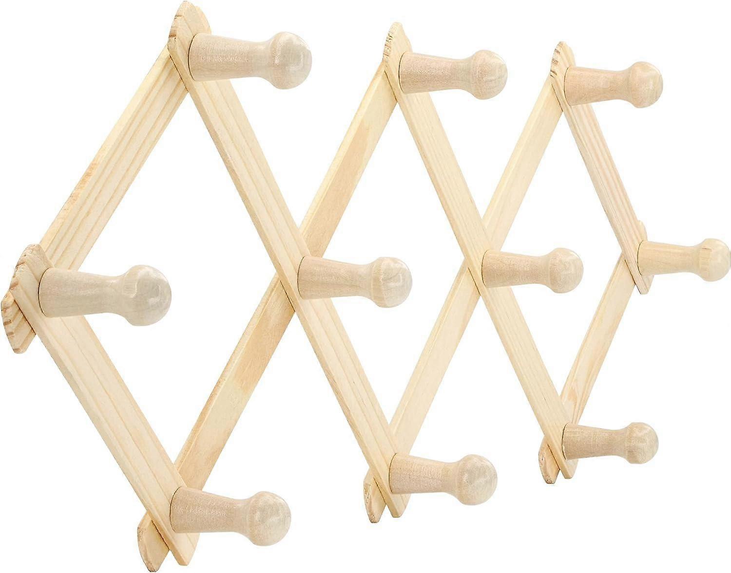 Accordion Style Wood Expandable Rack Hat