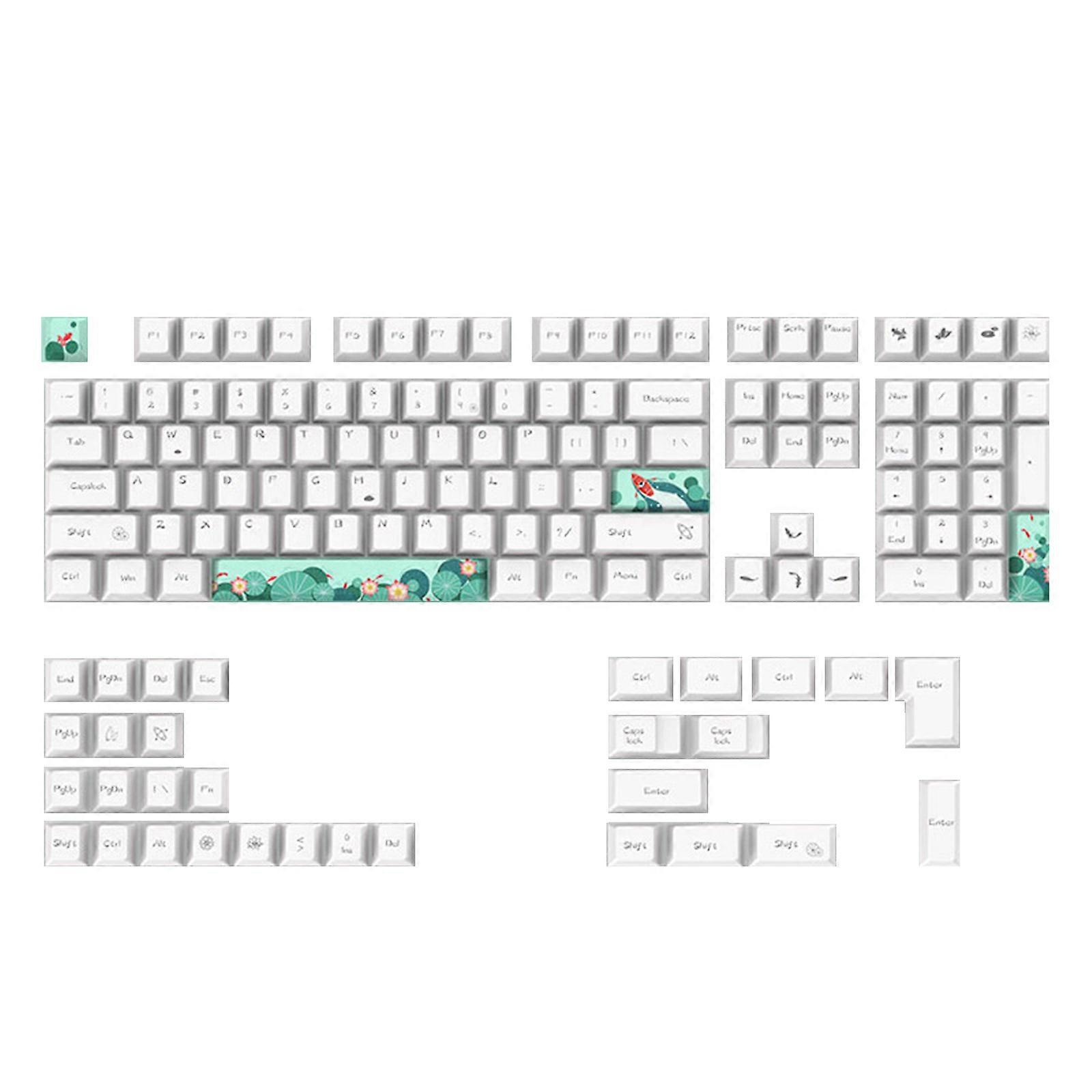 108 Keys PBT Keycaps Cherry Profile Electronics Game Dye Sub Mechanical Keycap