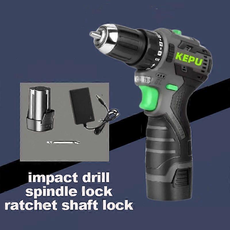 16.8V Cordless Electric Drill with Battery 180N.m Torque Brushless Electric Impact Drill Mini Wireless Portable Impact Drill