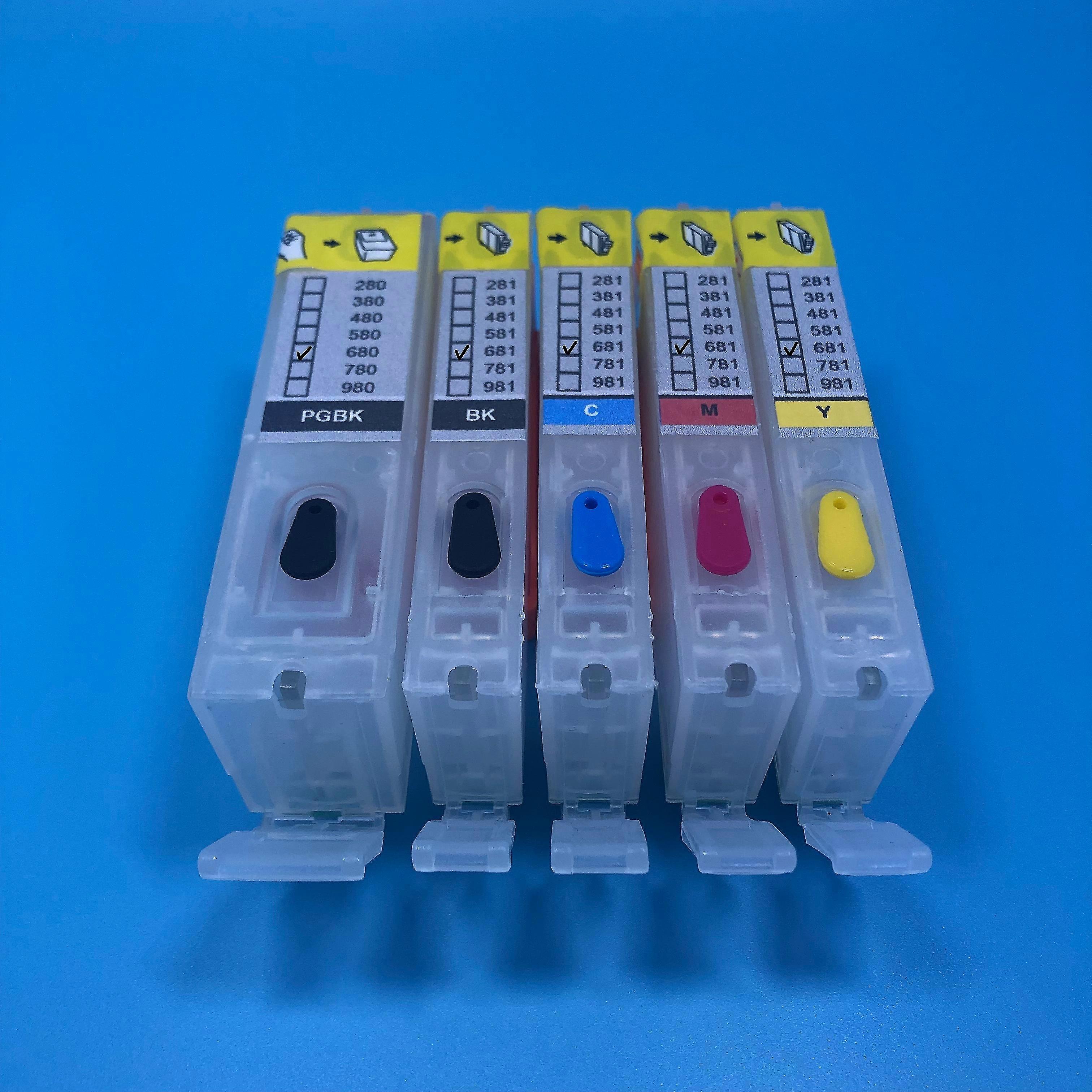 high qualityPgi-680 Refillable Ink Cartridge Pgi-680xl Cli-681xl For Canon Pixma Ts6360 Ts6365 Tr7660 Ts8360 Tr8660 Ts9565 Tr7660a Tr8660a