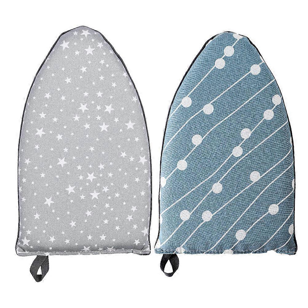 2pcs Garment Steamer Mitt Handheld Bügelbrett Mini Bügelplatte mit Fingerschlaufe