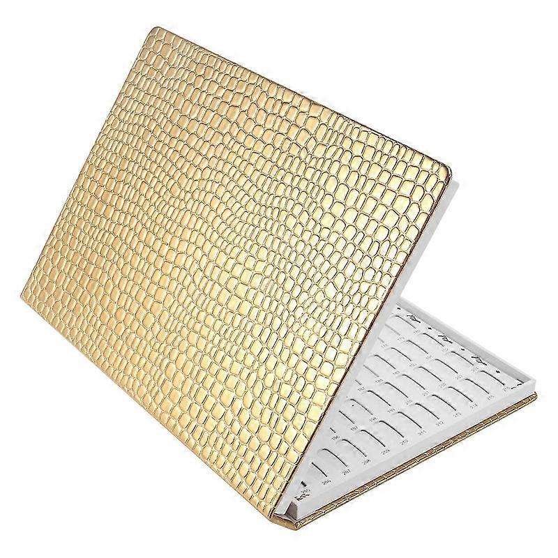216 Colors Nail Tips Display Book DIY Nail Art Showing Shelf Gel Color Card Chart Painting Display Board Gold