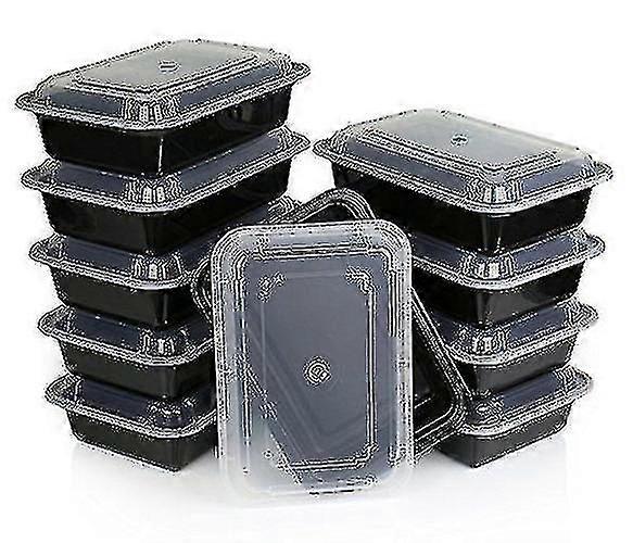 10 Pack Premium Stackable Microwave Re-usable Lunchbox Food Container Meal Boxes
