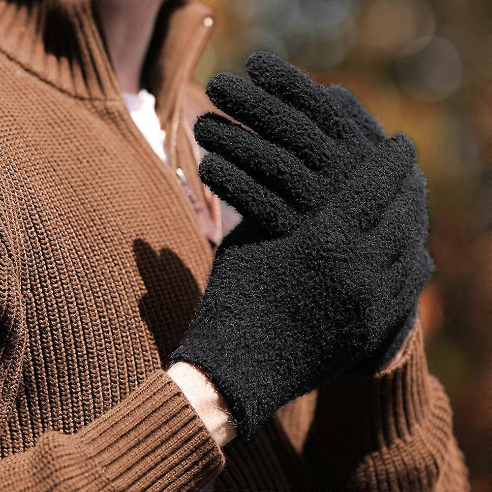 Ladies Winter touch screen gloves Chenille thermal cable knit