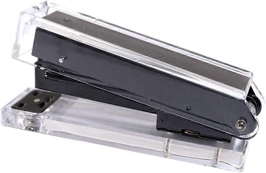 Clear Black Acrylic Stapler Desktop Accessory for Standard Staples