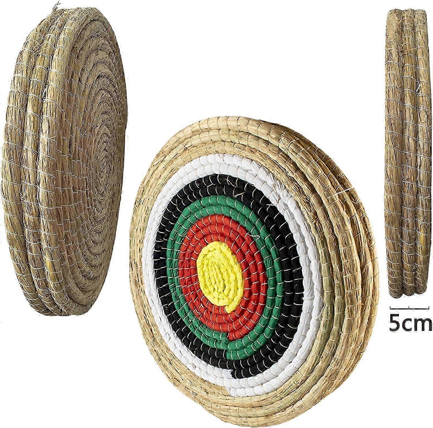 Solid Straw Archery Target for Outdoor Shooting Practice - Traditional Design