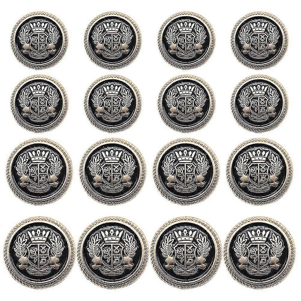16pcs Sewing Buttons Delicate Alloy Decorative Button British Styled Button