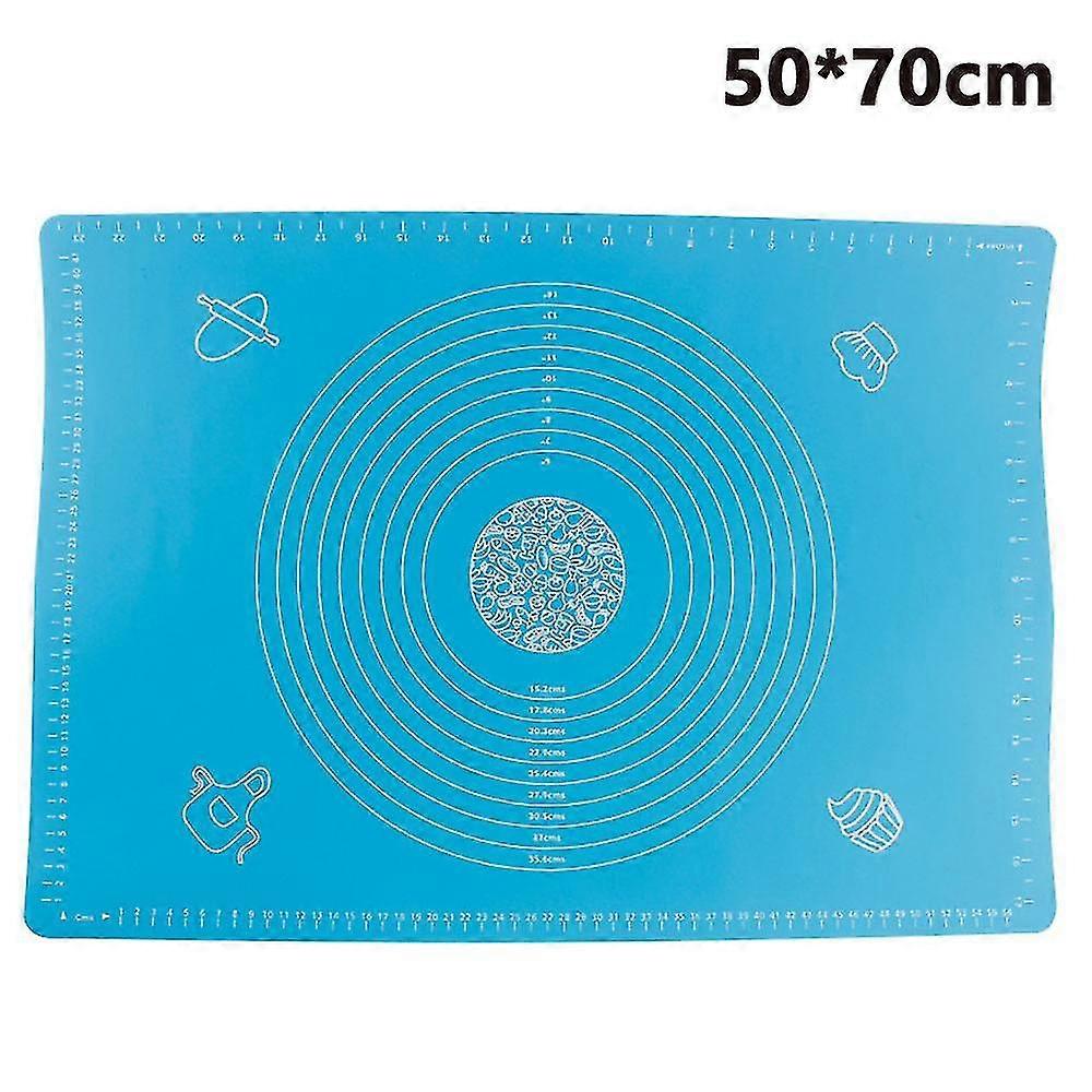 Rolling Baking Mat For Pastry Dough Thickened Silicone - With 50x40cm