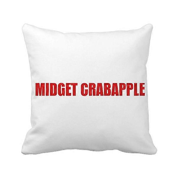 Midget Crabapple Fiore Rosso Throw Cuscino Copertura Quadrata