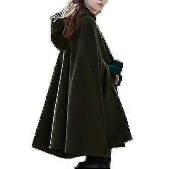 Women Hooded Cloak Cape Poncho Coat  Baggy Casual Outwear Winter