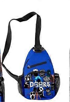 Uppgraderad stil Dörrar Roblox Figur Escape The Door Skolväska Ryggsäck Pennväska Satchel Tredelat set Barnpresenter