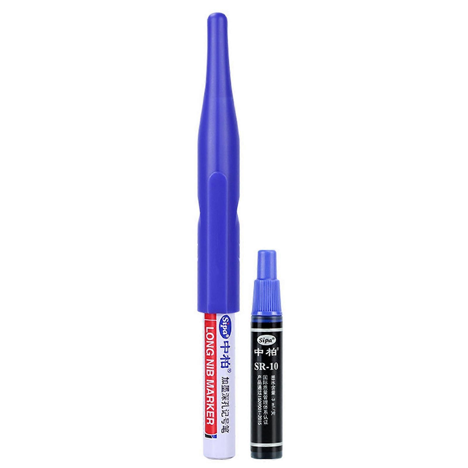 Multifunctional Carpenter Marker Long Nib for Wood Material Machining Drilling