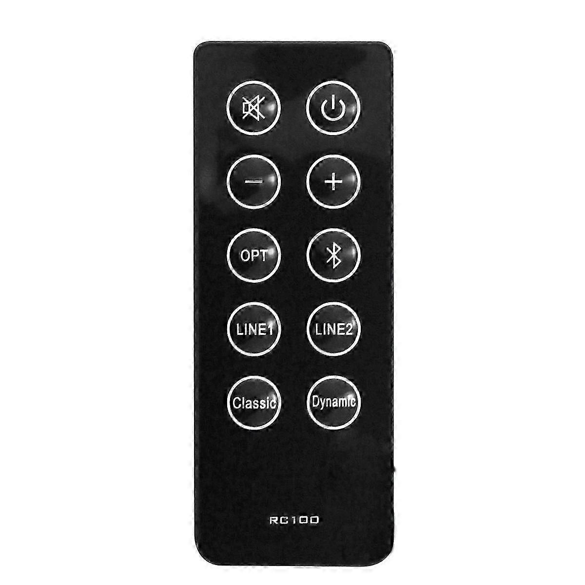Replace RC10D RC100 Remote Control for R2000DB Soundbar Powered Bluetooth Bookshelf Speakers