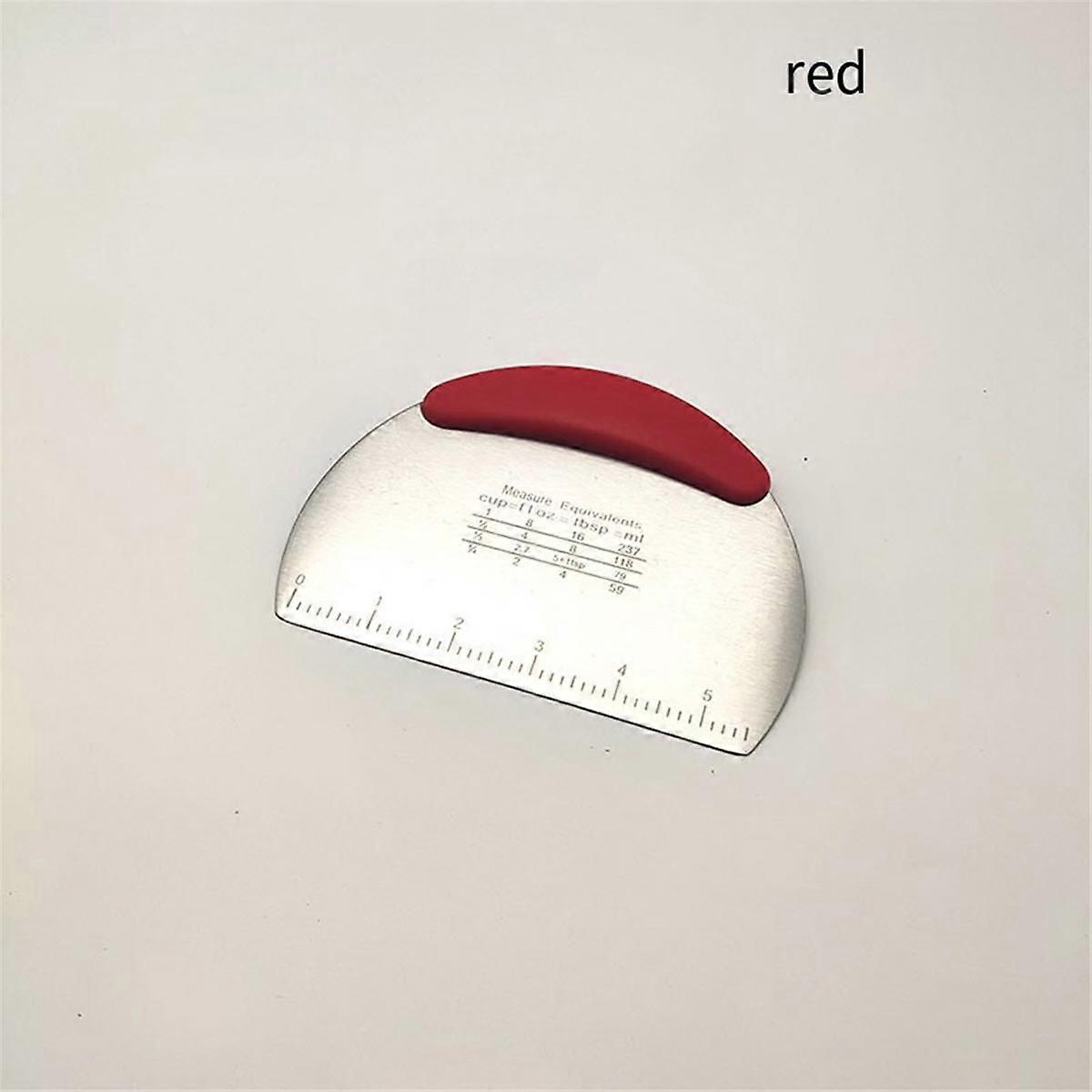 الفولاذ المقاوم للصدأ المعجنات القاطع الدقيق كعكة فصل العجين البيتزا القاطع مريح مقبض المطبخ T