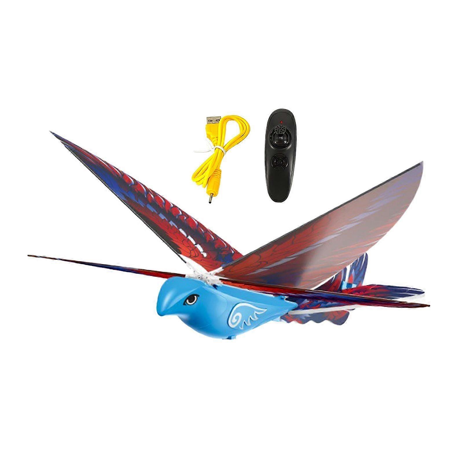 Remote Control Flying Bird Toy RC Toy Flying RC Bird Toy for Kids for Indoor blue