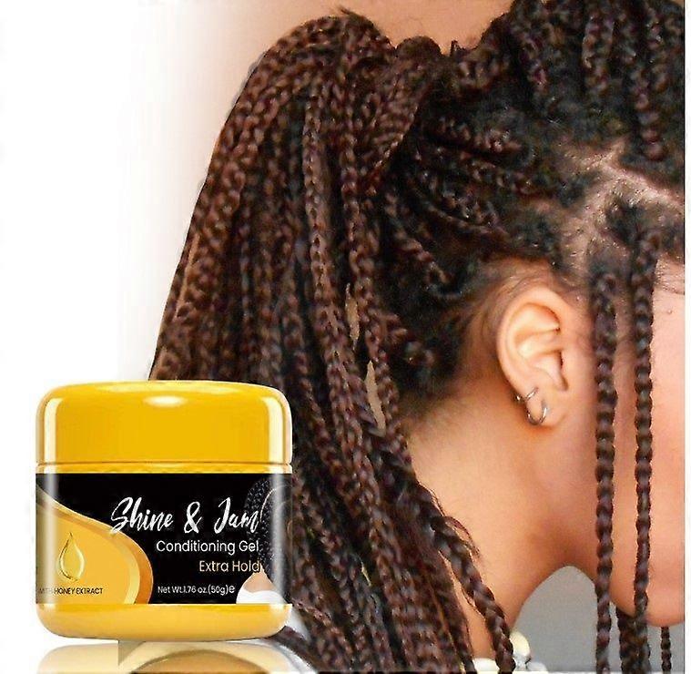 Shine 'N Jam Conditioning Gel, Extra Hold, Γρήγορα Ξηρά Συστατικά Natural Lock Gel, Strong Hold Hair Pomade Για Άνδρες