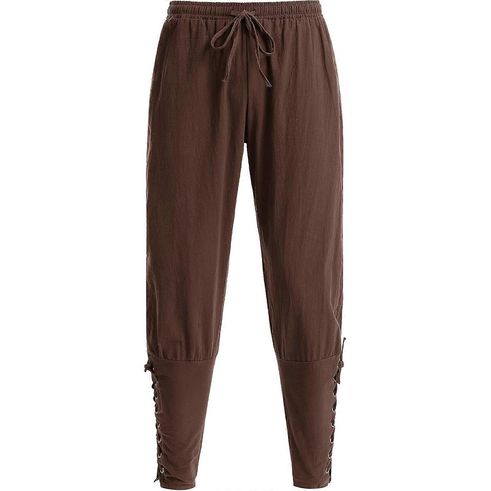 Harem Linen Pants for Men Gothic Steampunk