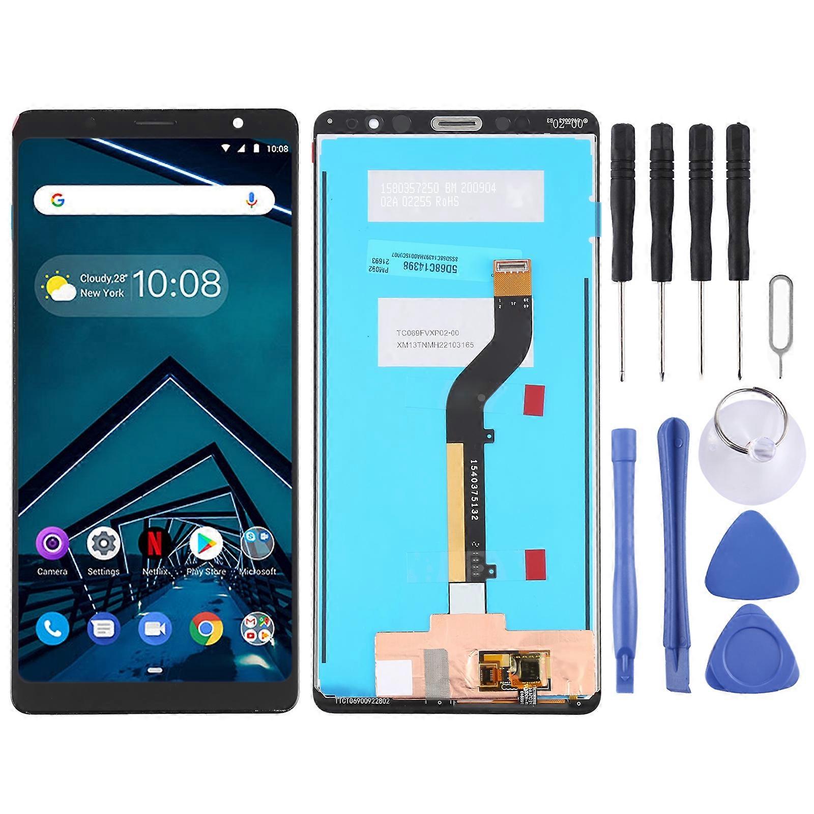 OEM LCD Screen For Lenovo Tab V7 PB-6505 PB-6505M PB-6505MC with Digitizer Full Assembly (Black)