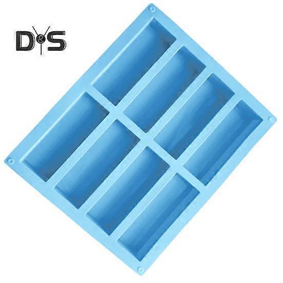 Cake Mold Non sticky Fast Demoulding DIY 8 Cavity Rectangle Silicone Handmade Soap Mould for Kitchen