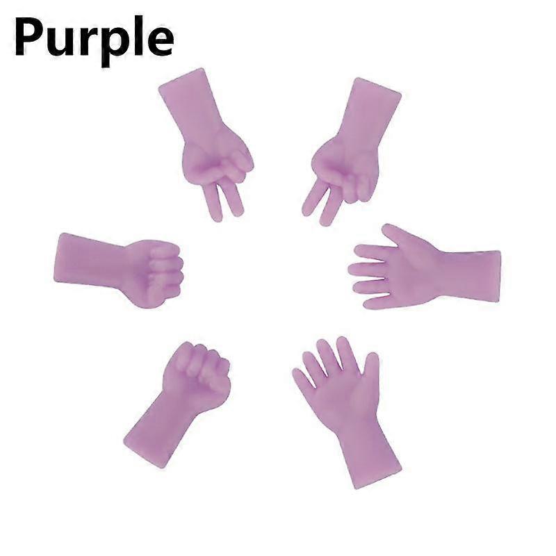 Top Quality 6pcs Stitch Gesture Shape Knitting Weave Needles Protectors For DIY Knitting And Non-slip Needle Tip Stopper Tail Buckle 6pcs