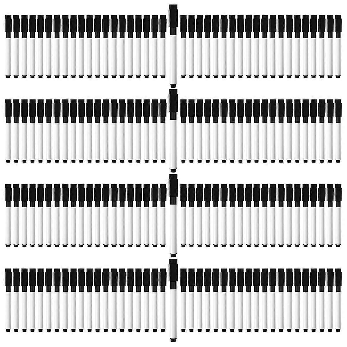 200 Pcs Magnetic Dry Erase Markers Fine Point Tip Whiteboard Markers with Eraser Cap,For School Off