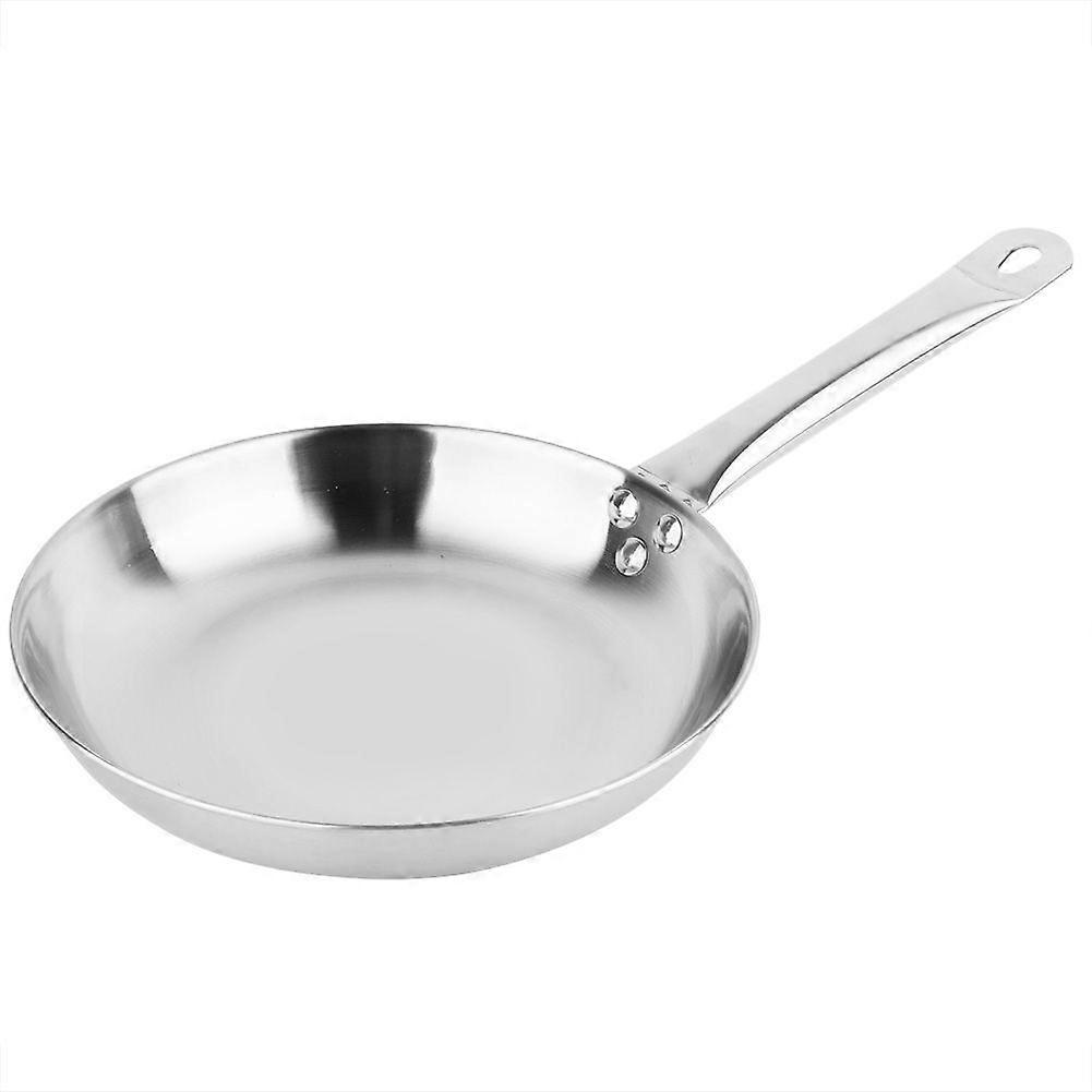 Extra Thick Stainless Steel Non-Stick Coating Pan with Helper Handle Saute and Frying Pan