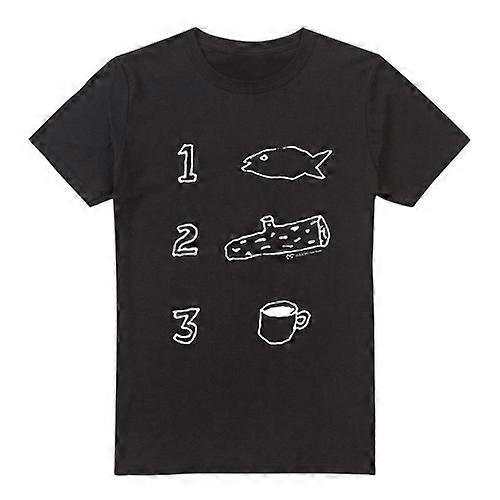 Twin Peaks Mens Coffee Log Fish T-Shirt
