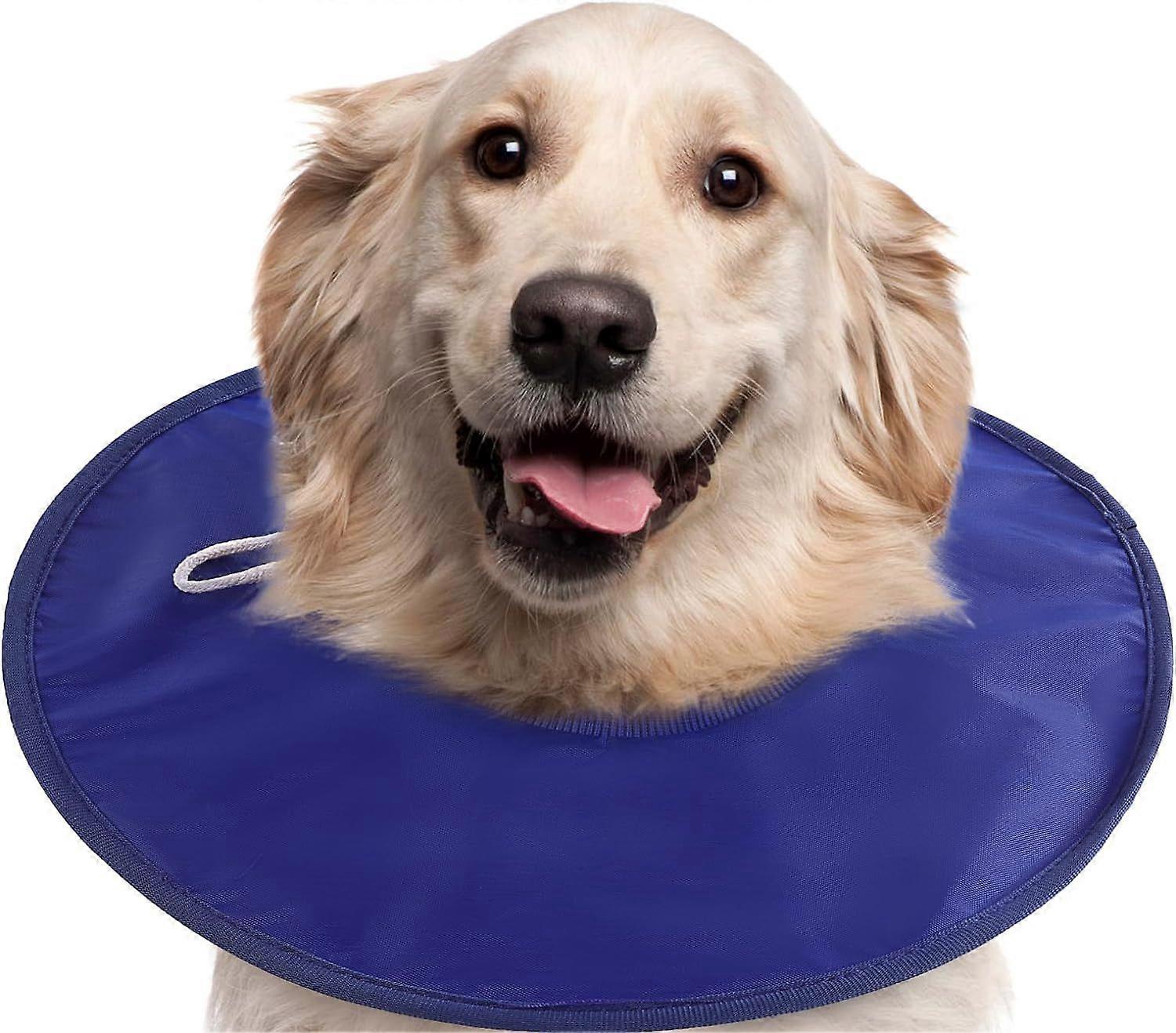 WJSMDog Cone After Surgery, Waterproof Dog Anti Licking Collar for Small Medium Large Dog, Oxford Cloth Dog Recovery Collar for Pets Cat, Quick-Drying