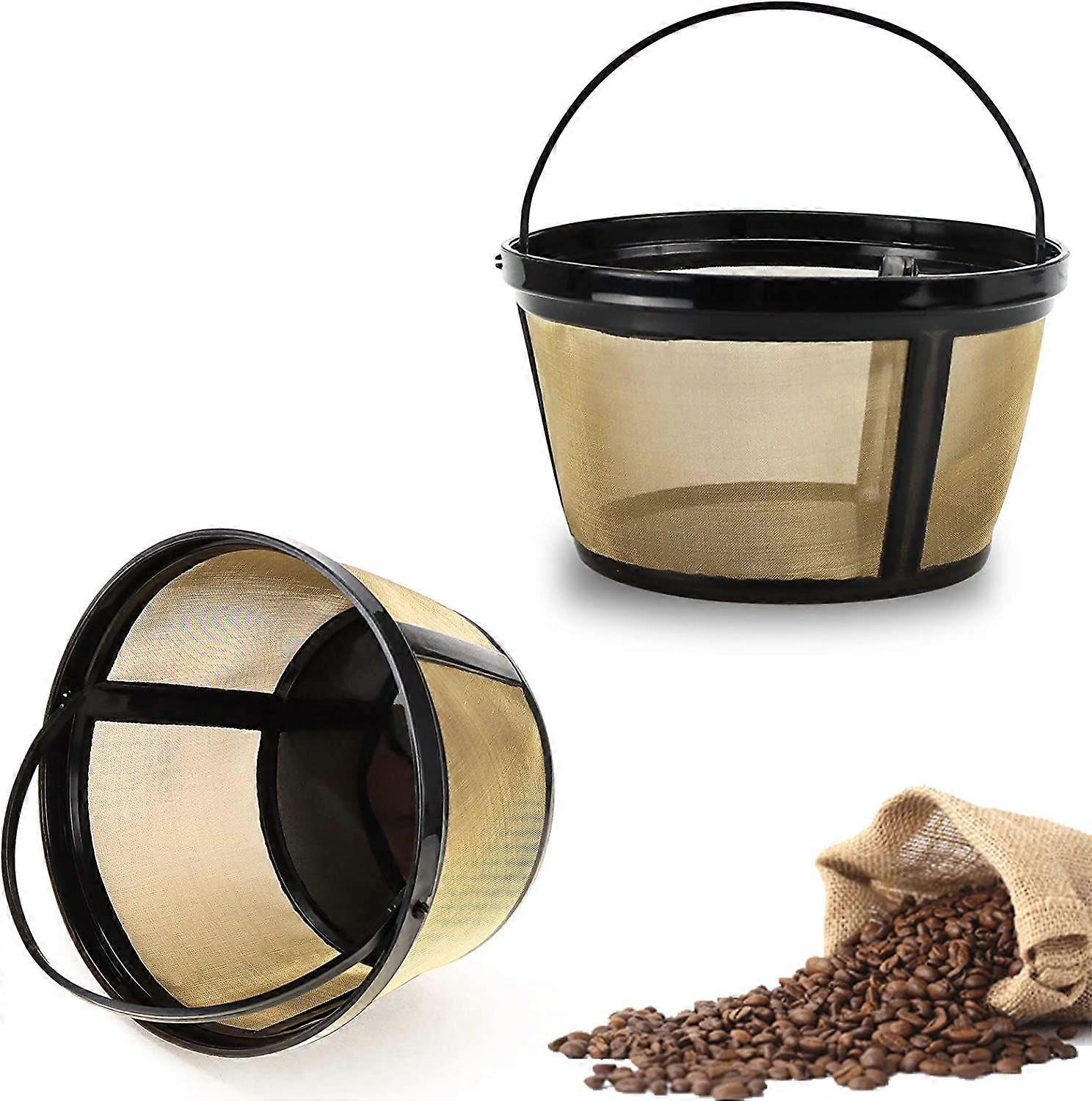 2 Pack Korb Kaffeefilter 8-12 Tasse Ersatz Kaffeefilter