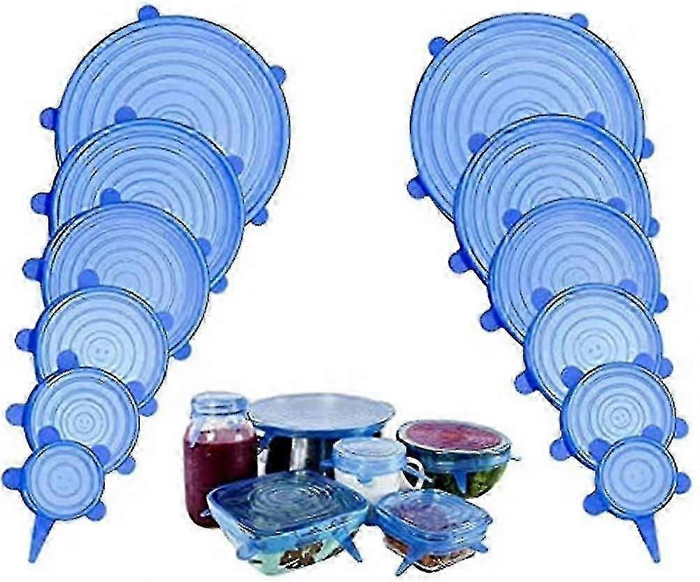 Stretchable Silicone Lids, Silicone Stretch Lids, Fresh-keeping Lids, Durable