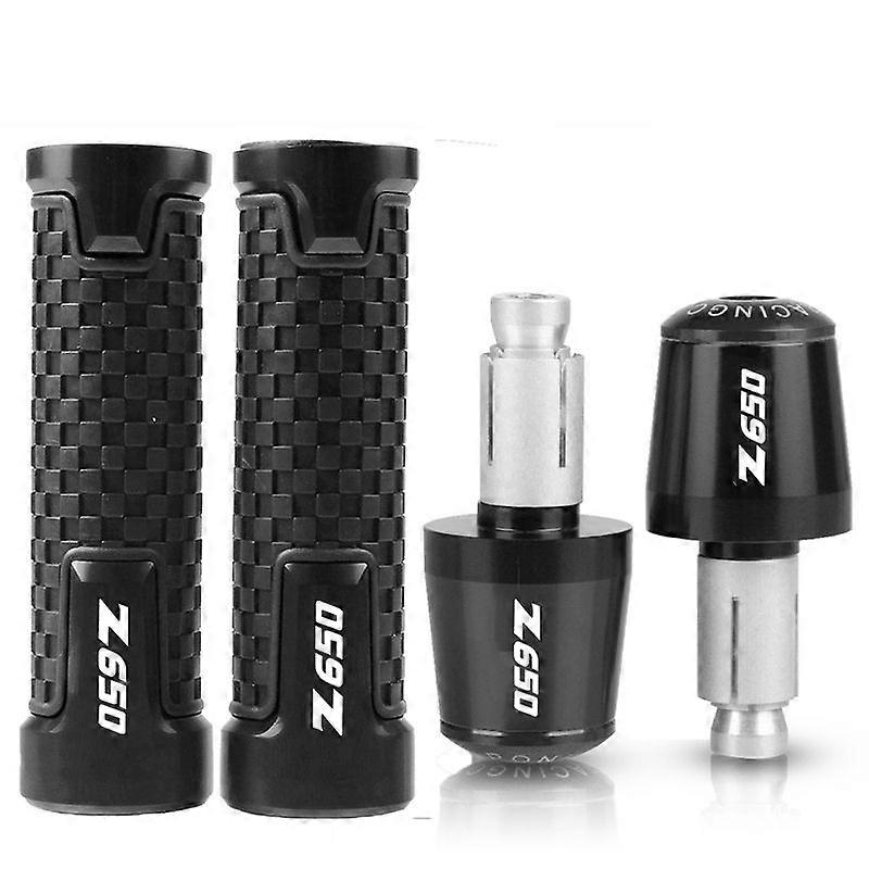CNC Aluminum 7/8'' 22mm Handlebar Handles Grips Ends compatible for Kawa-saki Z650 2016 2017 2018 2019 2020 z650 Hand Bar Ends Motorcycle MAXP