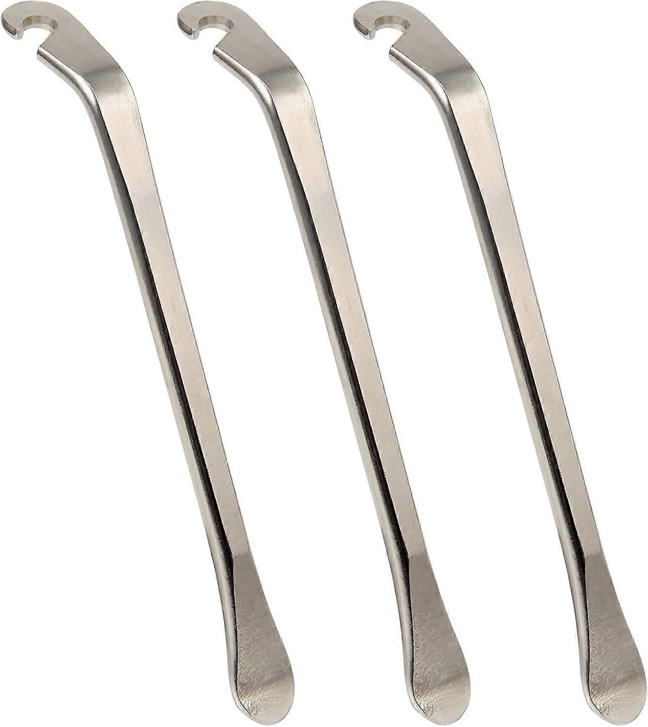 Portable Metal Pry Bar Stick for Cyclists, Essential Stainless Steel Bicycle Levers with Textured Molding for Enhanced Handling, Suitable for All