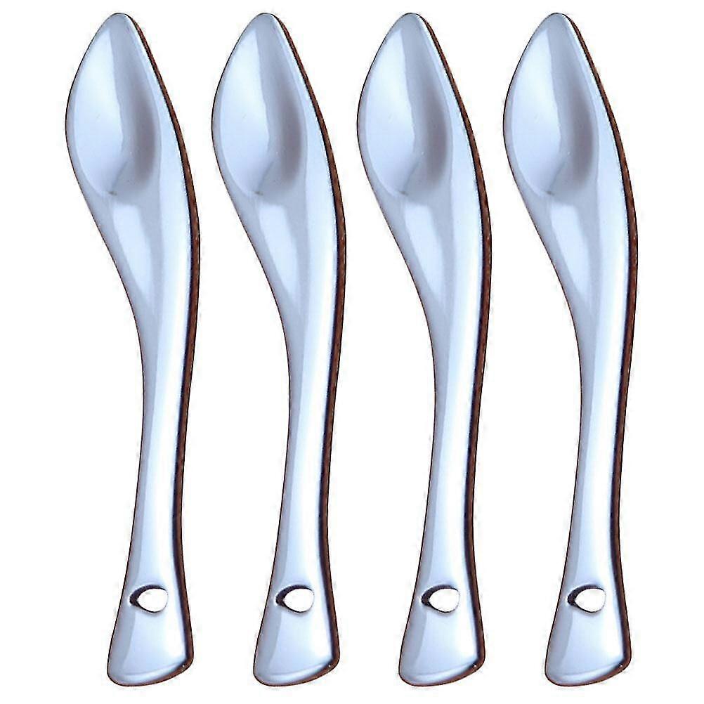 4pcs Metal Cosmetics Spoons Face Cream Spoon Tools Cosmetics Sub Package Spoons