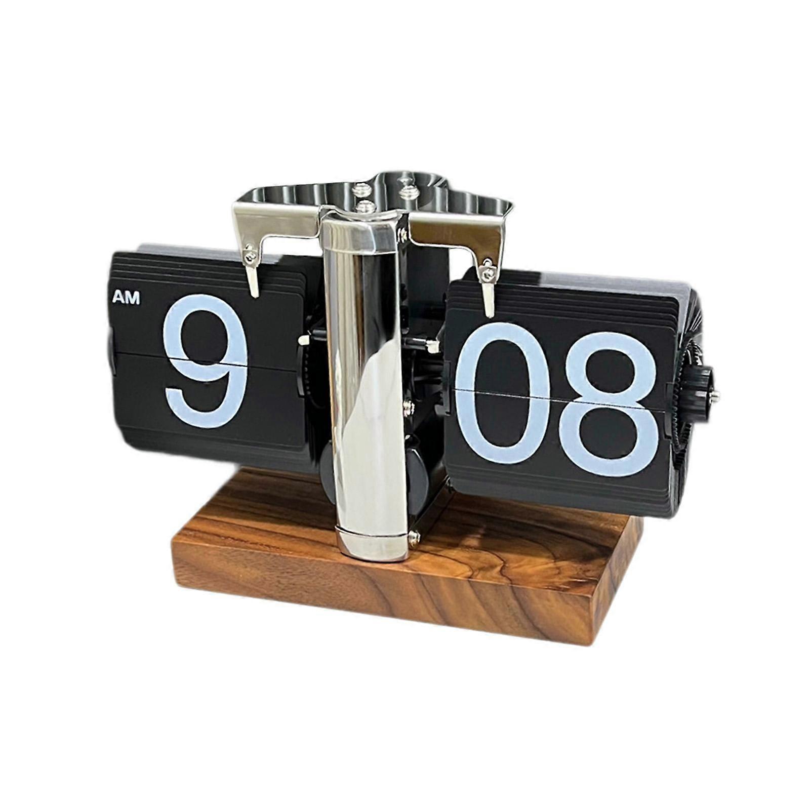 Flip Desk Clock ,Automatic Page Turning Clock,Retro Flip Down Clock, Creative