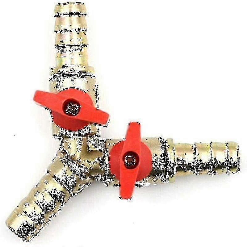 10mm Brass Ball Valve 3 Way Y Ball Valve Barb Hose Connector Adapter For Faucet Best Gift
