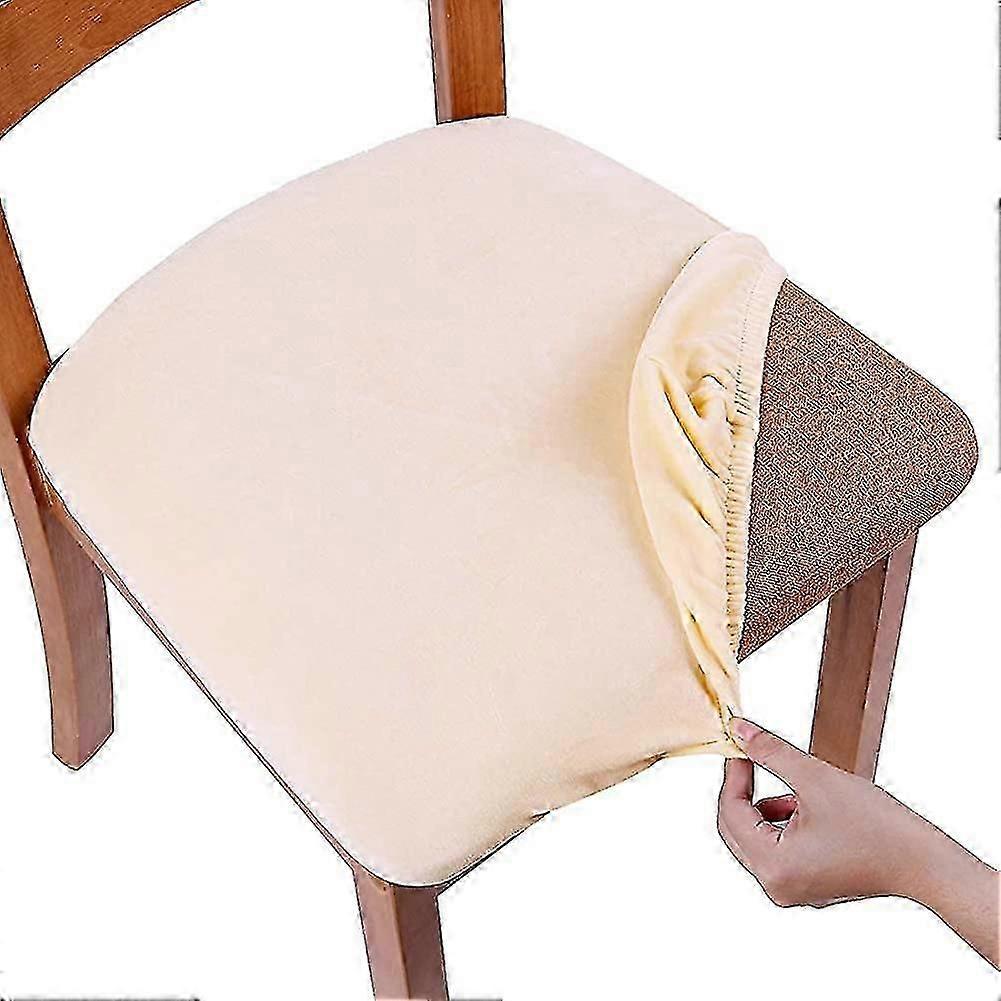 تمتد كرسي الطعام مقعد يغطي ، Acsergery المخملية مرنة كرسي الطعام مقعد حامي هدية