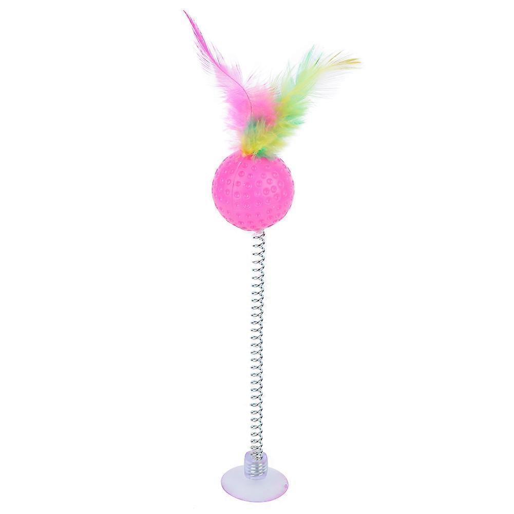 10PCS Cat Feather Tumbler Ball Toys for Interactive Play, Soft Material, Colorful Design, Ideal for Indoor Cats