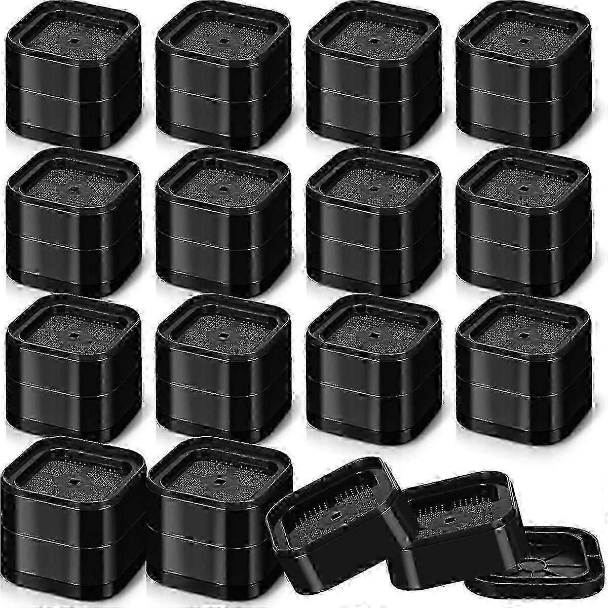 Furniture Risers Adjustable Bed Risers 2.2 Inch Stackable Heavy Duty Bed Lifts Risers Square Bed Ra