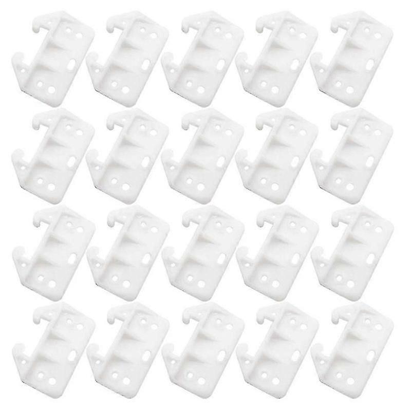 50pcs Plastic Drawer Guides Drawer Track Guides Replacement Furniture Parts For Dressers, Hutches And Drawer Systems