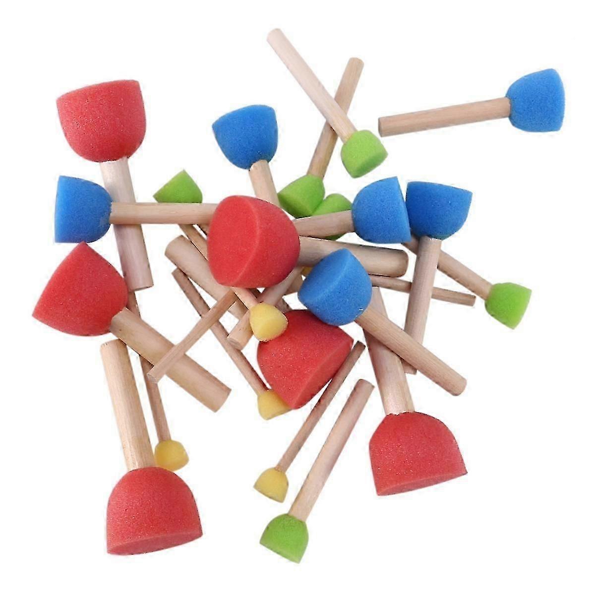 Foam Pouncer Assortment-Sponge Painting Stippler Set 24/pkg-Foam Brush Value Pack-1.5cm 2cm 3cm 4cm DS